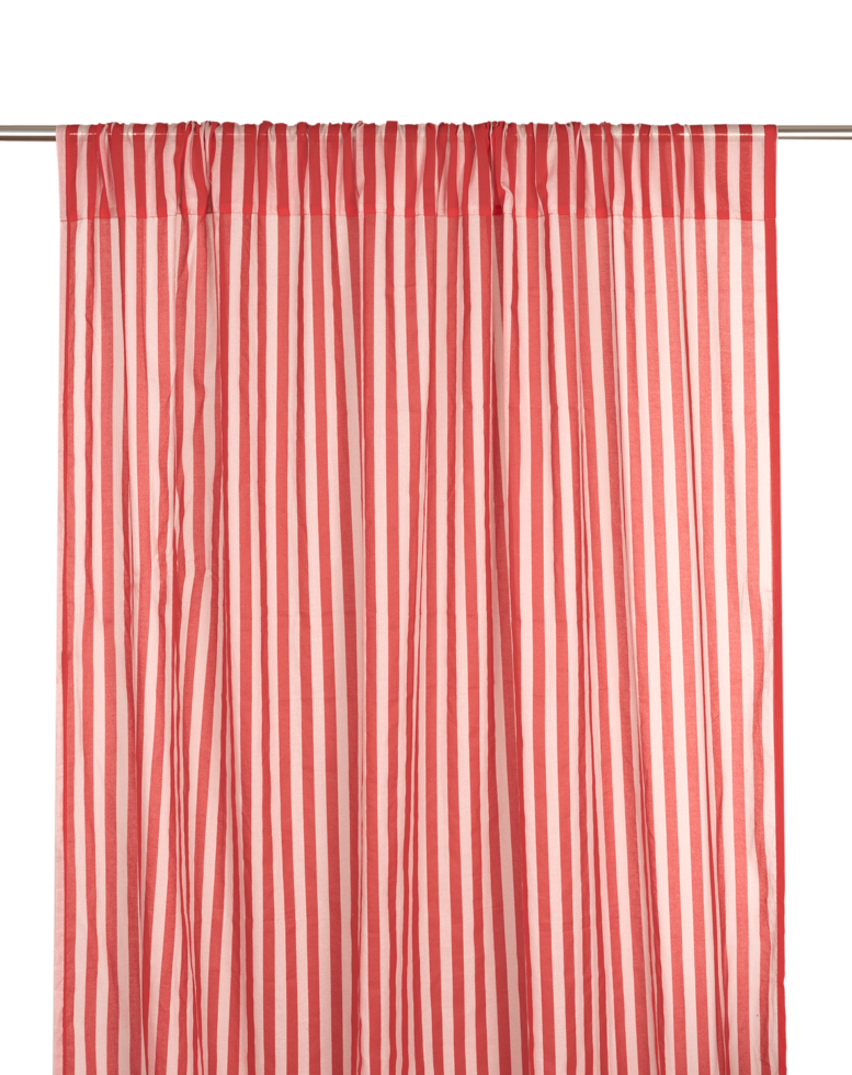 Vibes Curtain Red Stripes 4