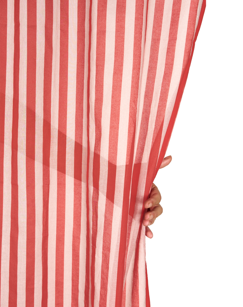 Vibes Curtain Red Stripes 5