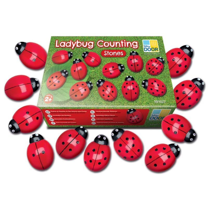 Ladybug Counting Stones (2)