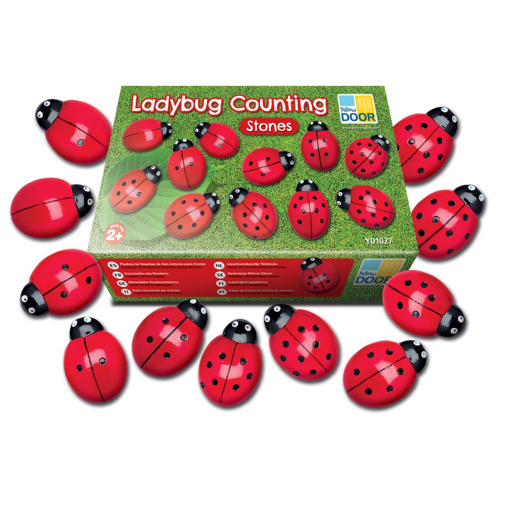 Ladybug Counting Stones (2)