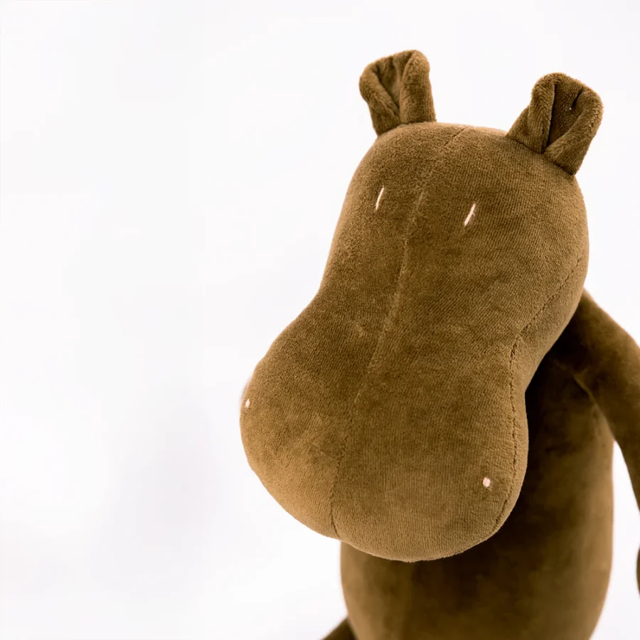 Momo L Hippo Marron Detail