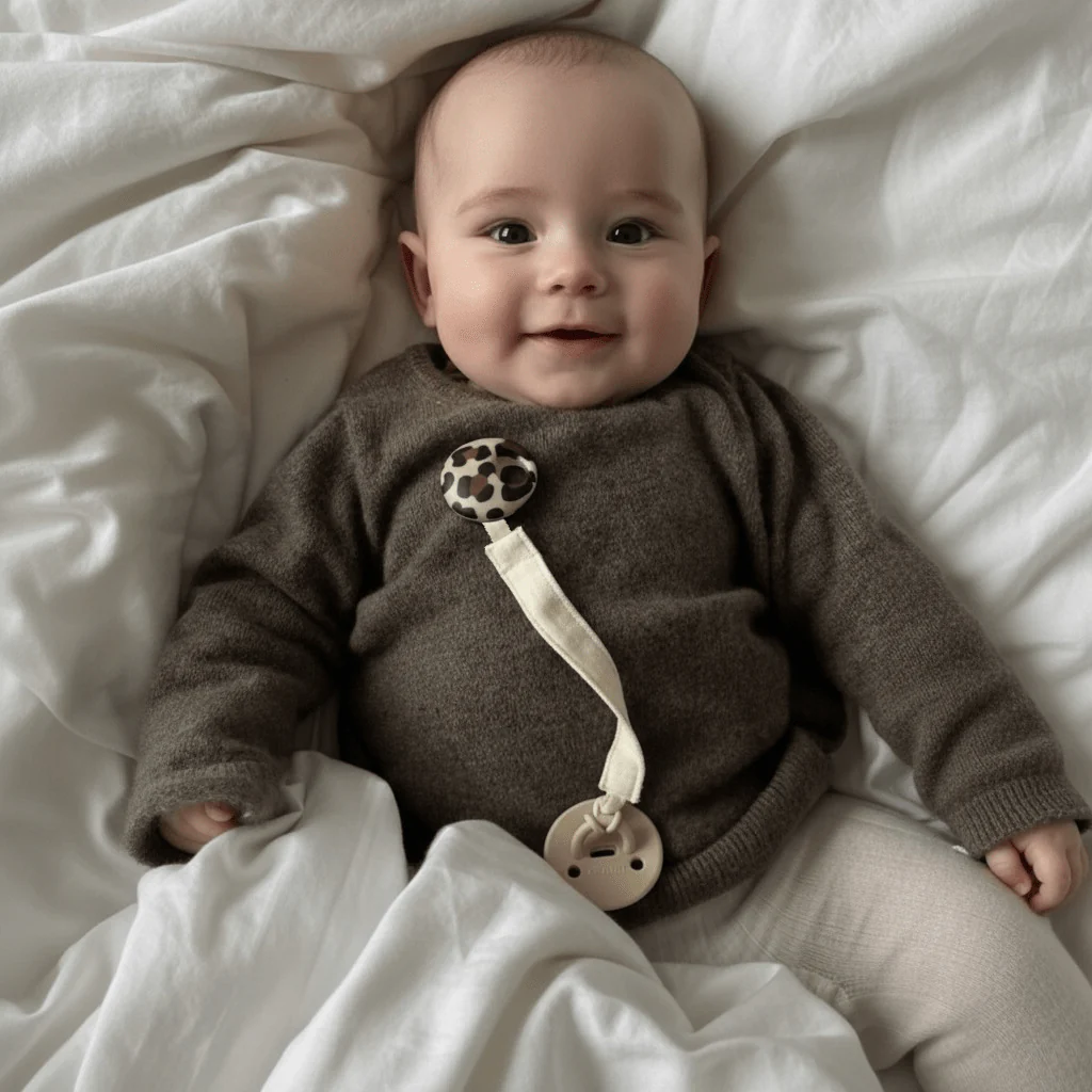 Attache Tetine Pebble Graouu Pink 9325764