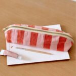 Gaston Pack Of 2 Pencil Cases Gaston Stripe Tomato Candy (1)
