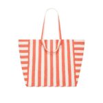 Lot Of 2 Bag Elisa Stripes Greige Tomato