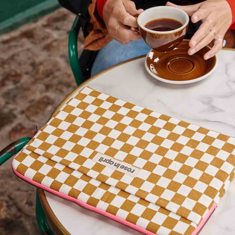 Pack Of 2 Laptop Sleeve Octave Checks Caramel (1) Pack Of 2 Laptop Sleeve Octave Checks Caramel (1)