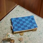 Pack Of 2 Mini Pouch Marie Checks Greek Blue Blue Navy (2)