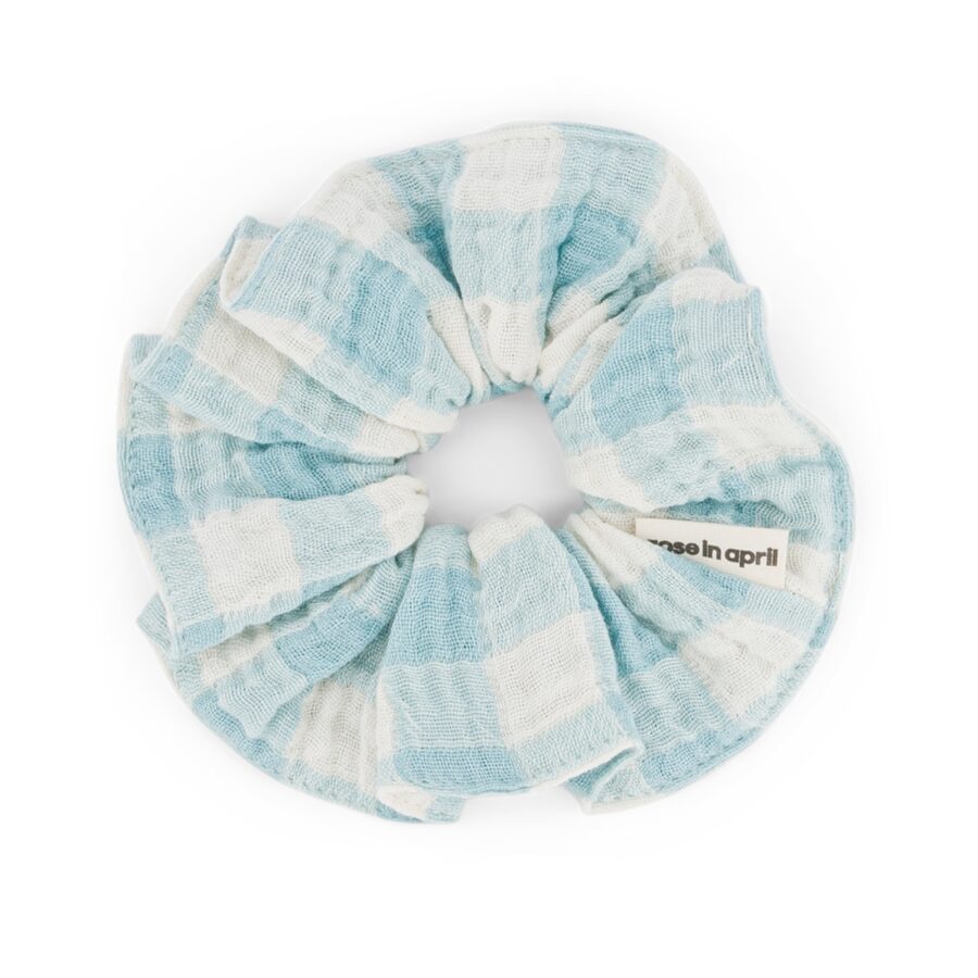 Pack Of 3 Scrunchies Vichy Canal Blue Pack Of 3 Scrunchies Vichy Canal Blue