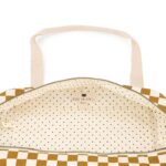 Raphael Bowling Bag Checks Caramel (1)