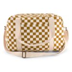 Raphael Bowling Bag Checks Caramel
