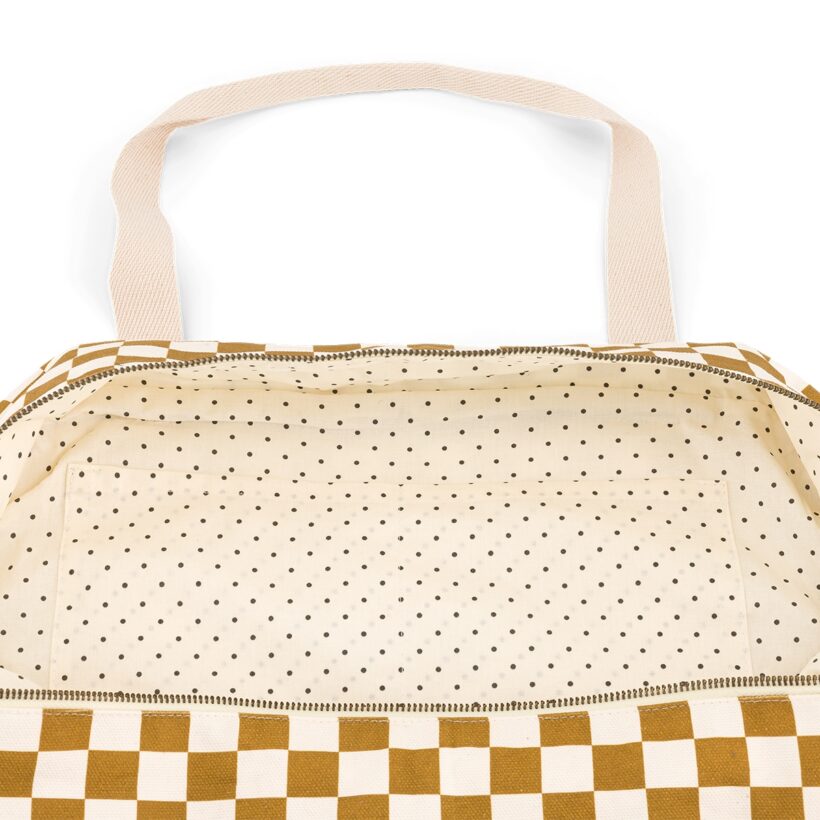 Raphael Bowling Bag Checks Caramel (2)