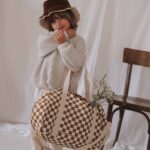 Raphael Bowling Bag Checks Caramel (8)