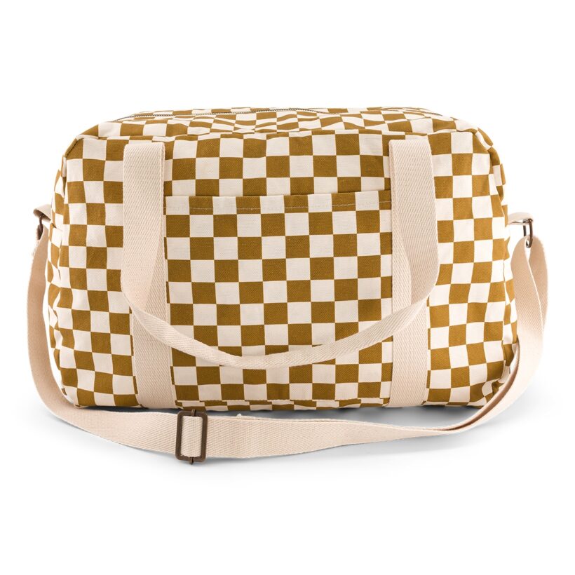 Raphael Bowling Bag Checks Caramel