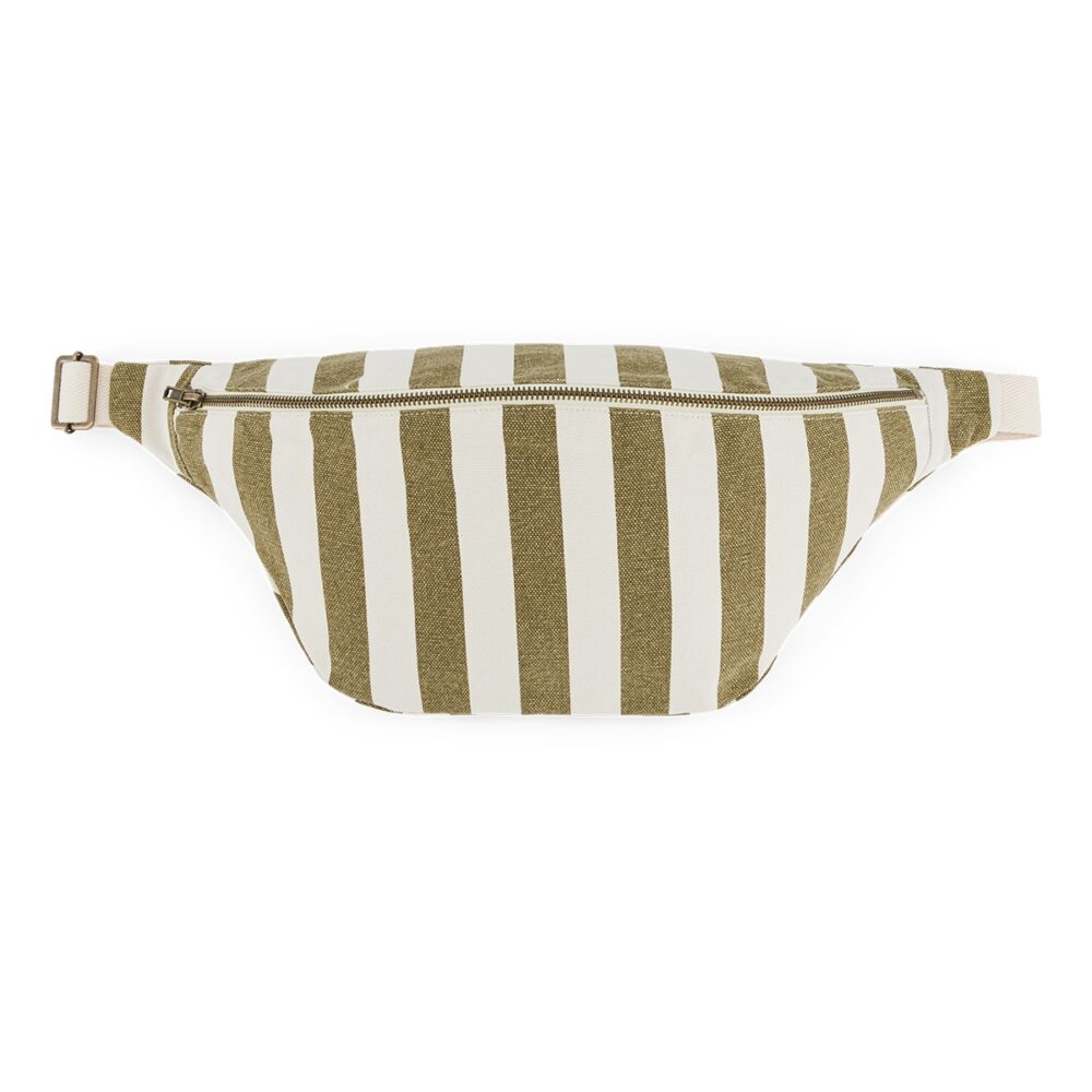 Set Of 2 Bumbags Stripes Greige Olive Set Of 2 Bumbags Stripes Greige Olive