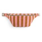 Set Of 2 Bumbags Stripes Strawberry Caramel
