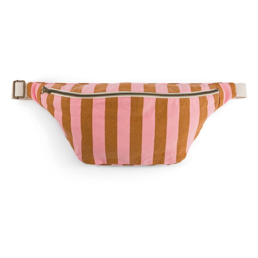 Set Of 2 Bumbags Stripes Strawberry Caramel Set Of 2 Bumbags Stripes Strawberry Caramel