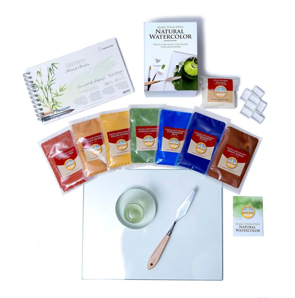 Deluxe Watercolor Mixing Kit Natural Honey Based Watercolor Make Your Own Water Color Pigment