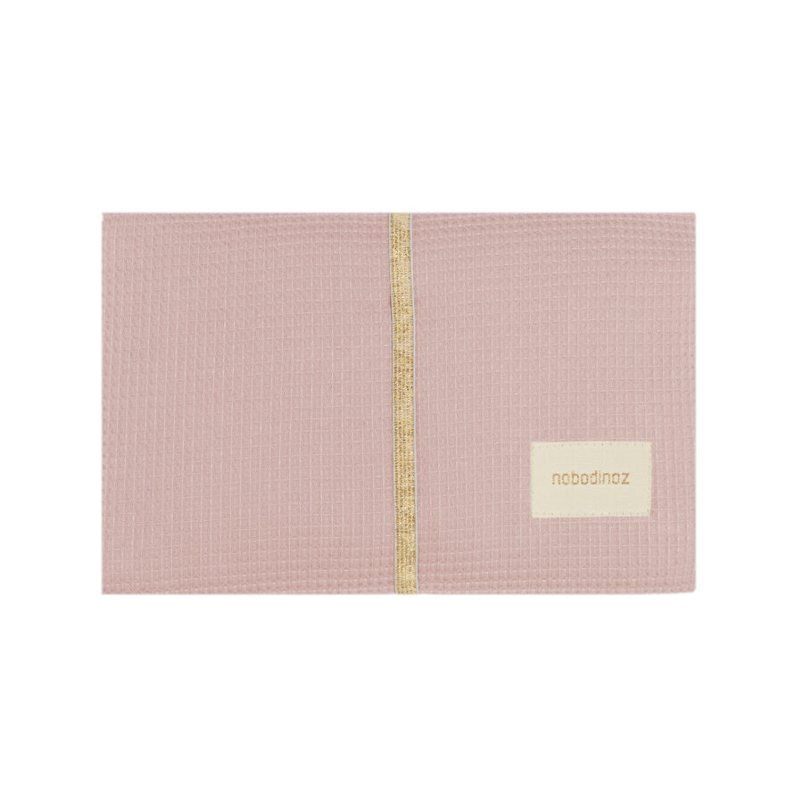 Mozart Waterproof Changing Pad Mauve Pink Nobodinoz 1 8435574936899