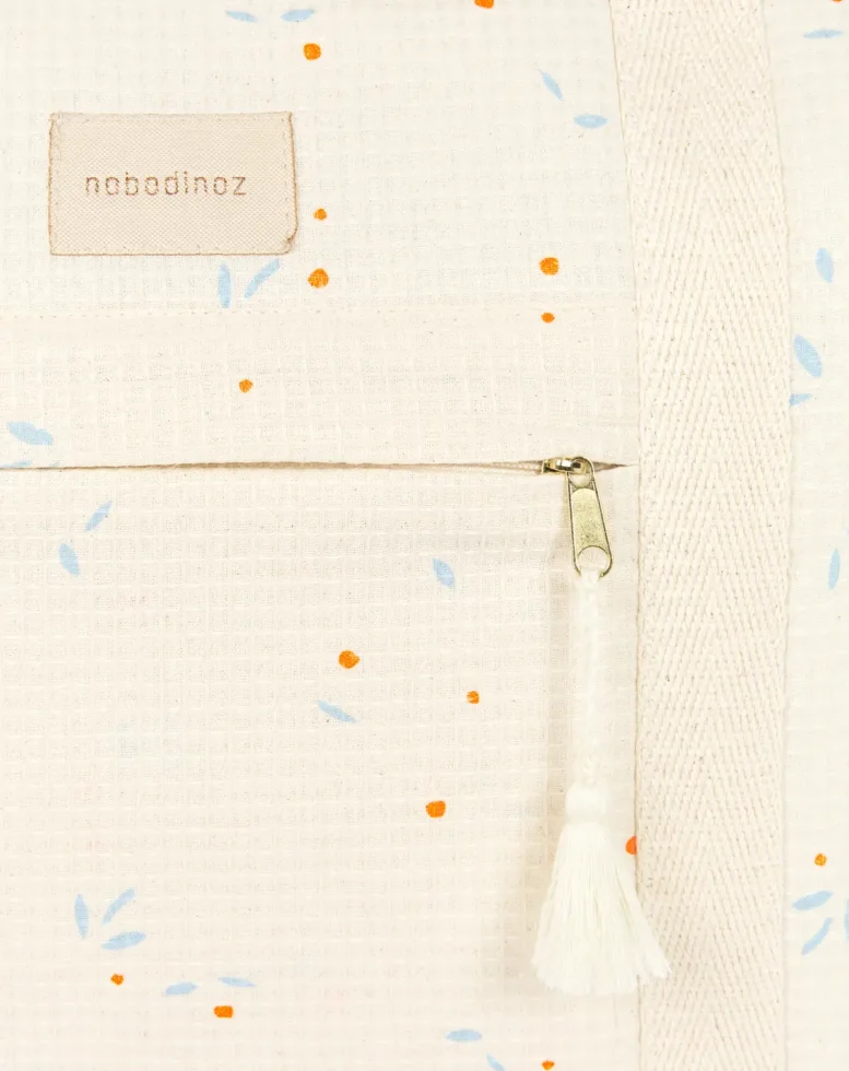 Opera Waterproof Maternity Bag Orange Cherries Nobodinoz 6 8435574940421.jpg