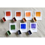 Watercolor Swatches And Trays On Gray