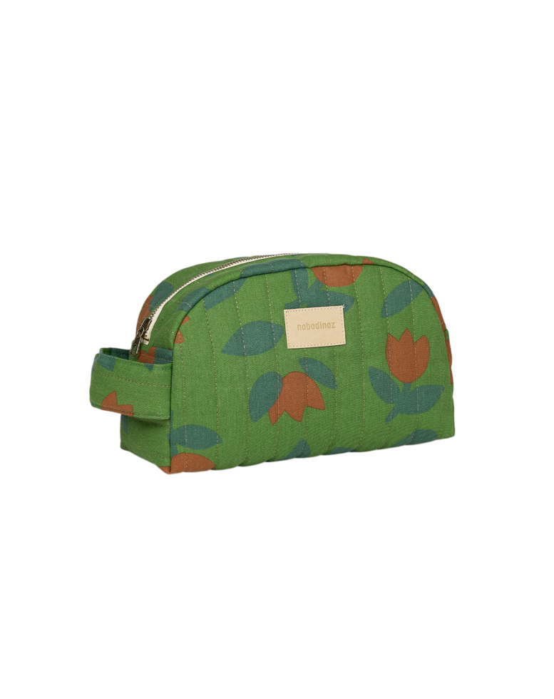 Hyde Park Waterproof Vanity Case Green Tulips Nobodinoz 1 8435574941626.png Hyde Park Waterproof Vanity Case Green Tulips Nobodinoz 1 8435574941626.png