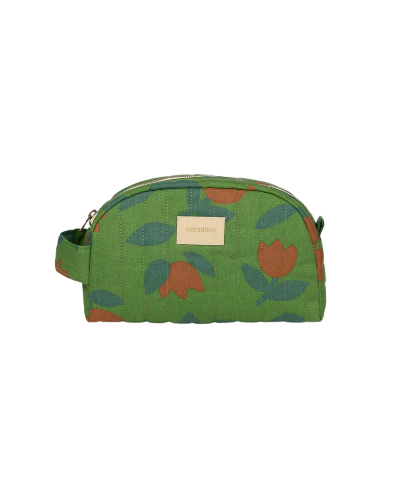 Hyde Park Waterproof Vanity Case Green Tulips Nobodinoz 2 8435574941626.png