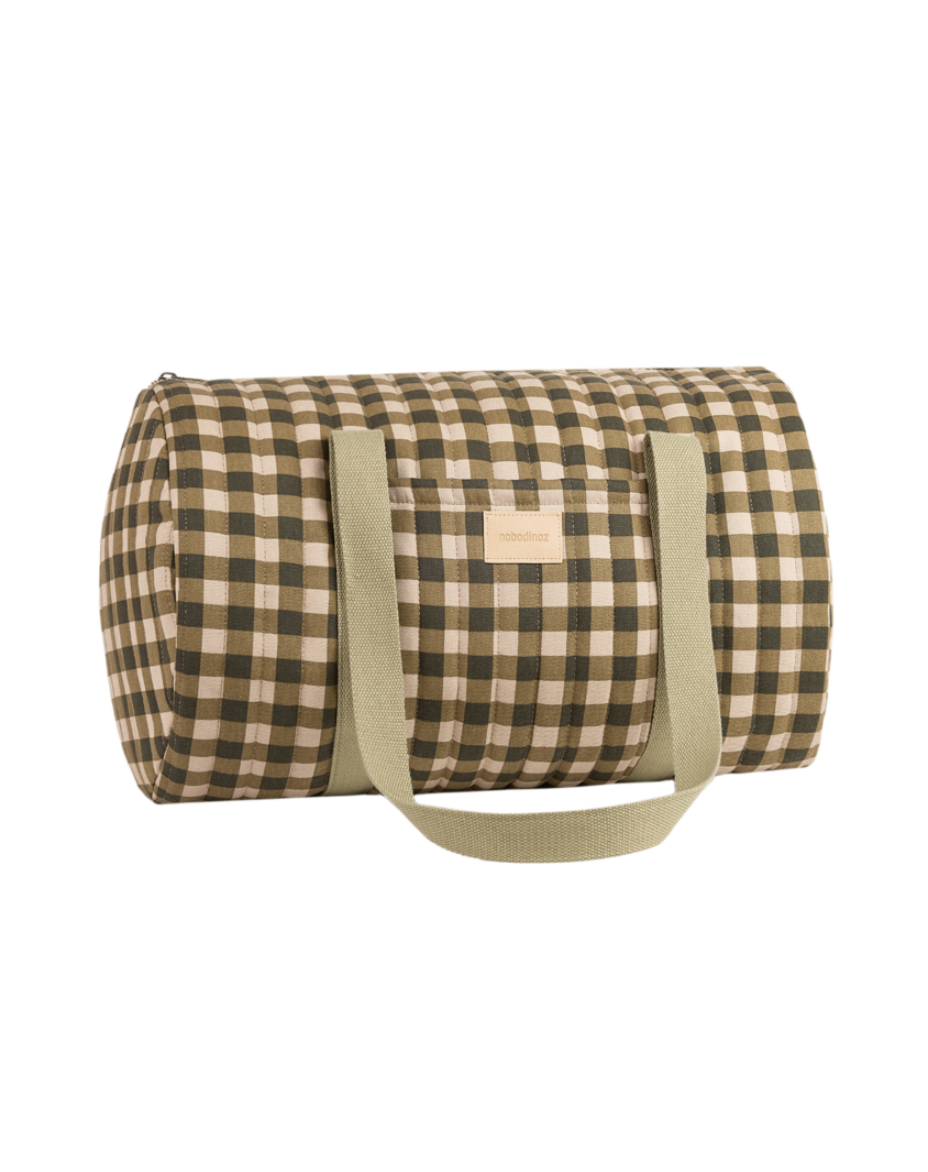 Hyde Park Weekend Bag Green Checks Nobodinoz 1 8435574941862.png