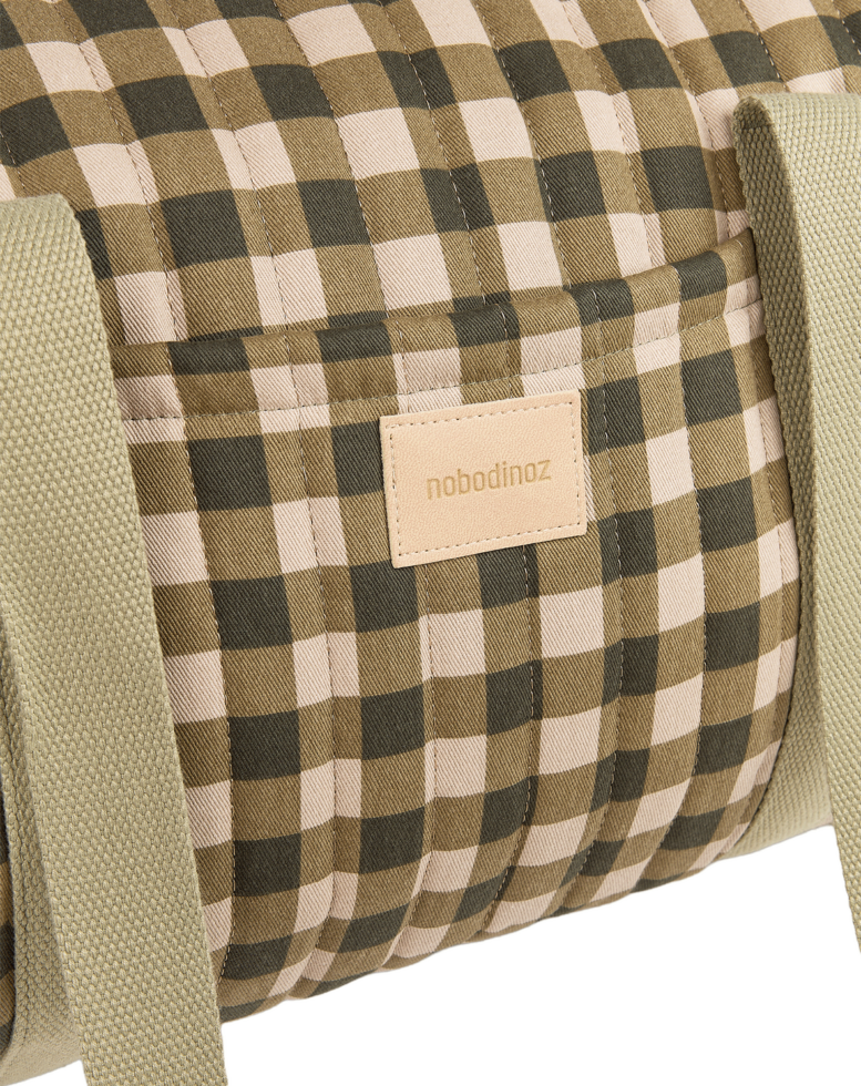Hyde Park Weekend Bag Green Checks Nobodinoz 2 8435574941862.png