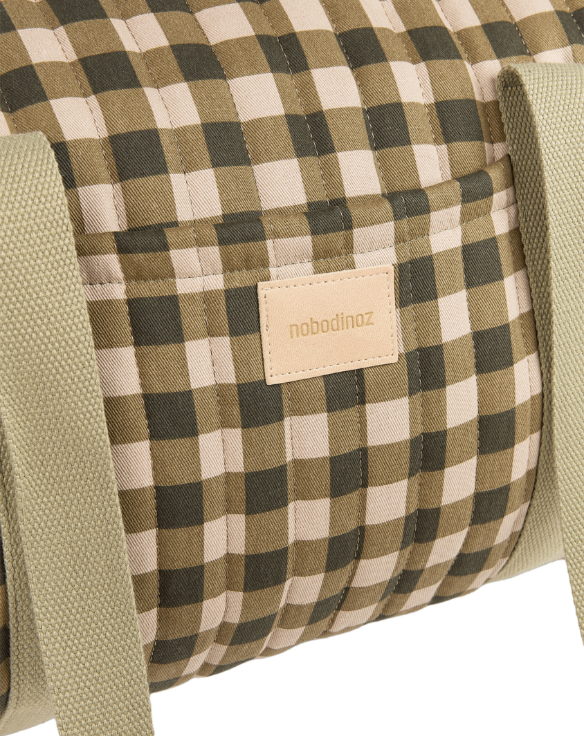 Hyde Park Weekend Bag Green Checks Nobodinoz 2 8435574941862.png