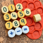 Number Stamping Stones Sq