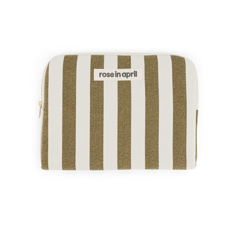 Pack Of 2 Ipad Sleeve Anouk Stripes Olive Greige Pack Of 2 Ipad Sleeve Anouk Stripes Olive Greige