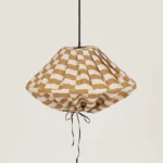 Yumi Lampshade Diameter 50cm Mustard Mosaic Nobodinoz 1.jpg