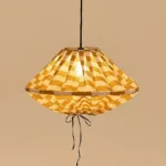 Yumi Lampshade Diameter 50cm Mustard Mosaic Nobodinoz 2.jpg