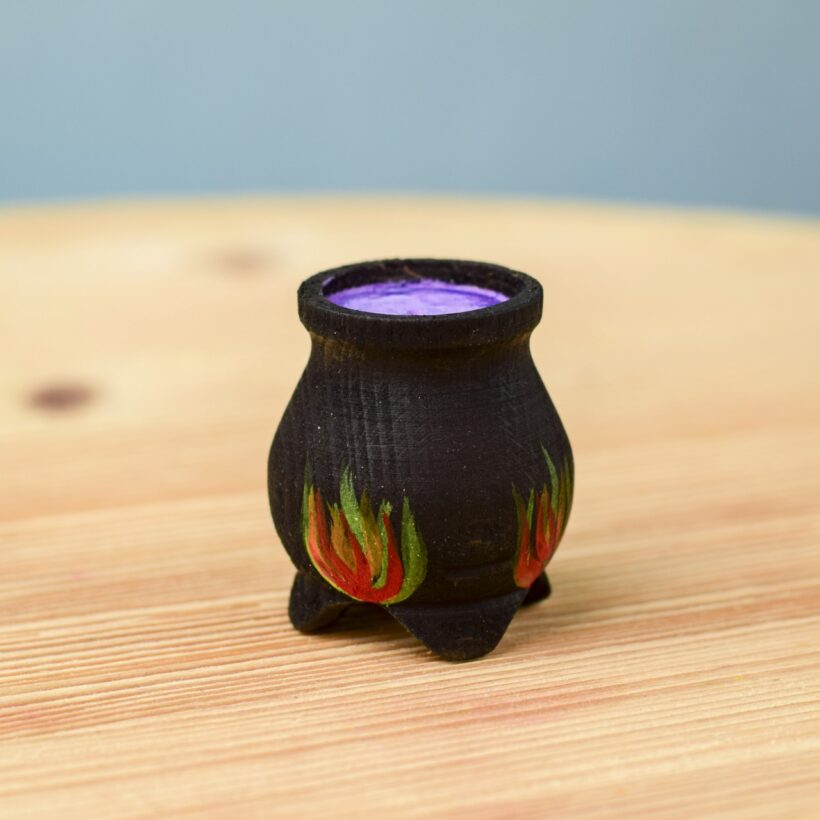 Brewing Witch And Cauldron Set~7258