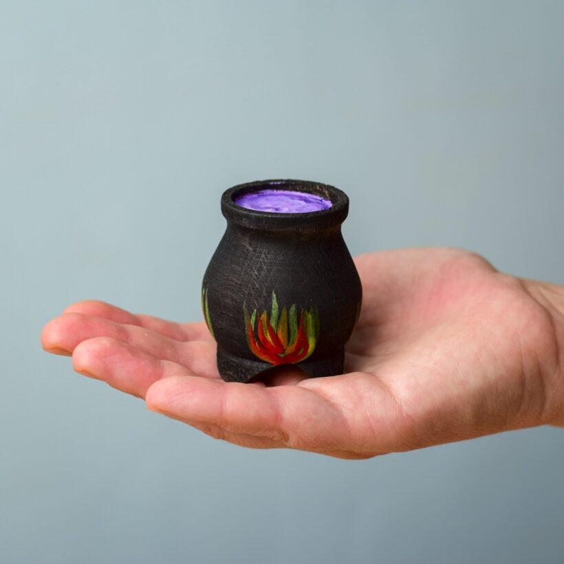 Brewing Witch And Cauldron Set~7259