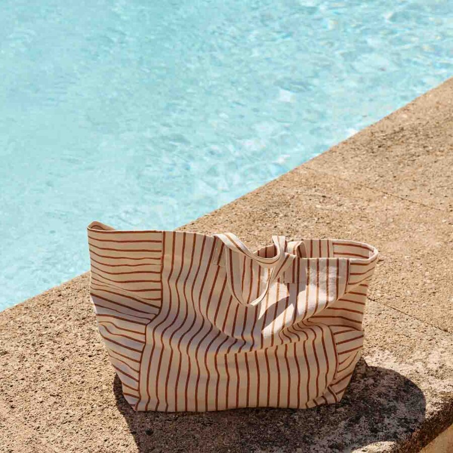 Elisa Tennis Stripes Pecan Greige