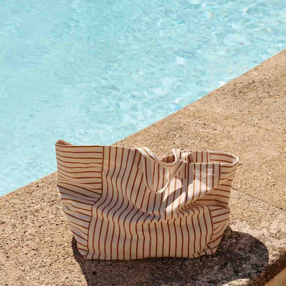 Elisa Tennis Stripes Pecan Greige