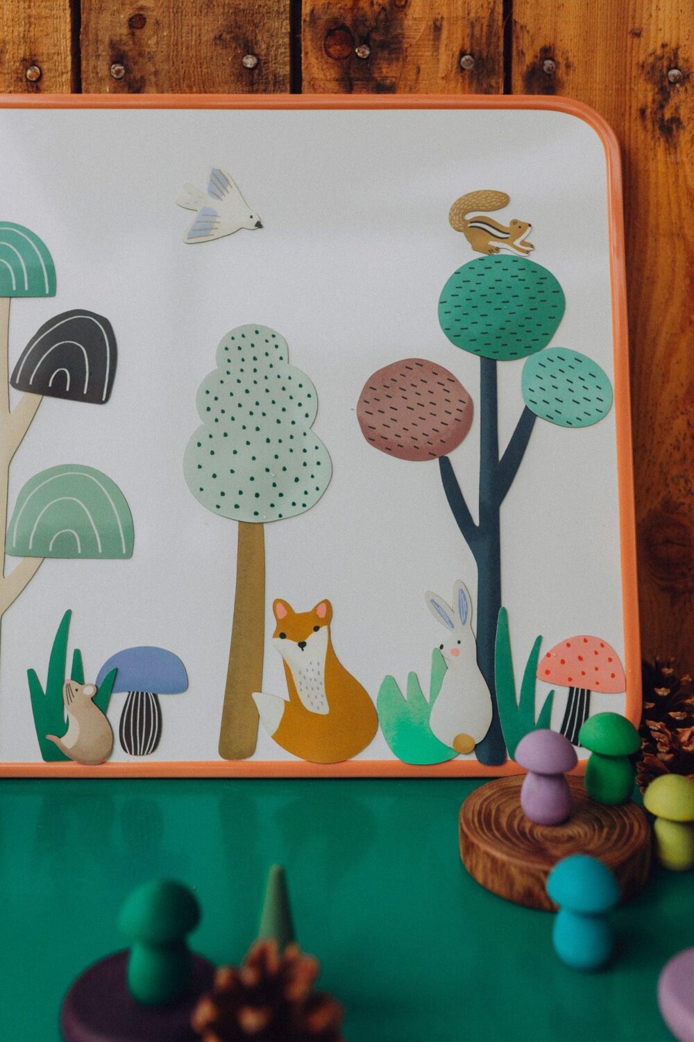 Magnets Animaux Foret Bois