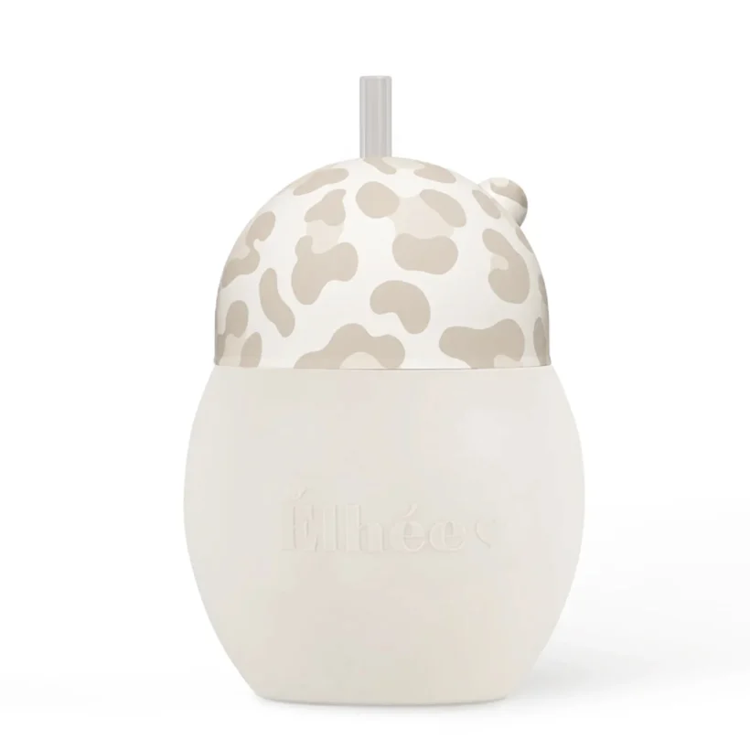 Tasse A Paille Lestee Leopard 240 Ml Graouu Sand 9m Coconut 6203655