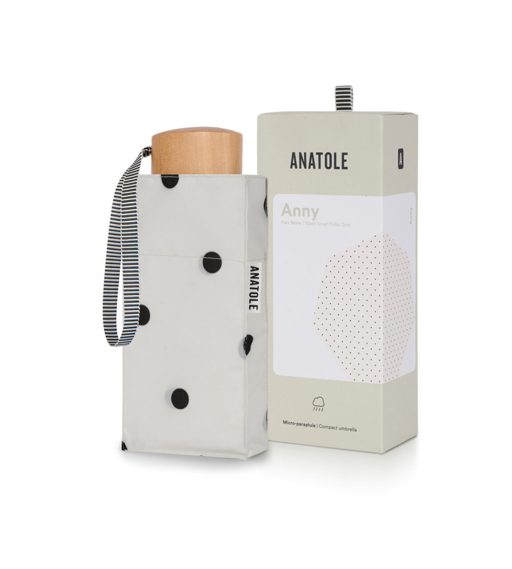 Anatole Mini Parapluie R114nrbl Anny Pois Blanc Pack