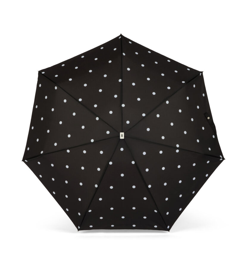 Anatole Mini Parapluie R114kabl Carmen Pois Noir Ouvert